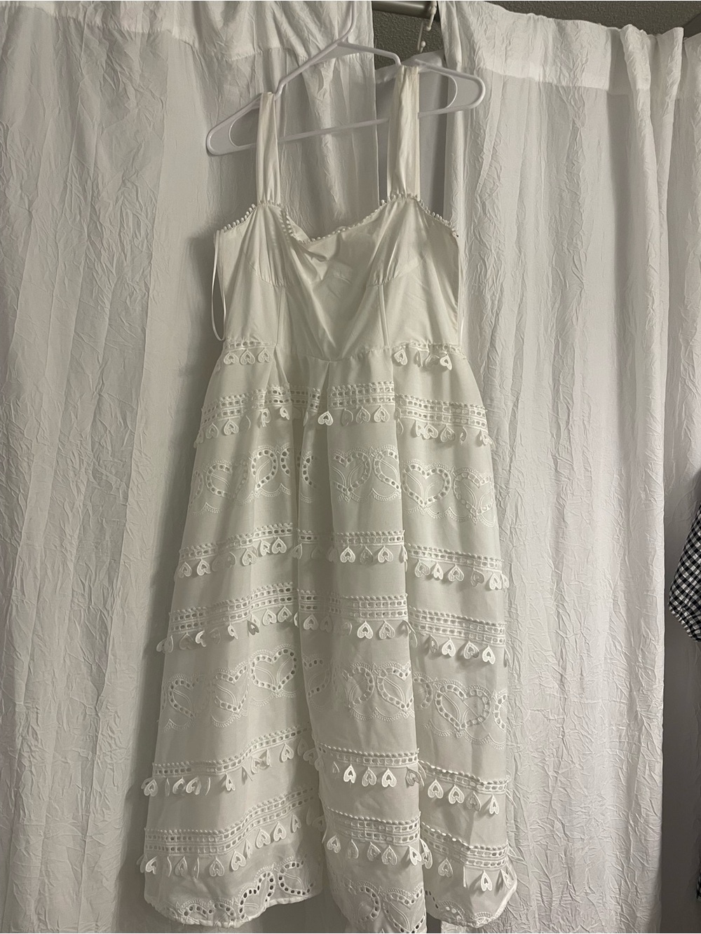 English Factory White Eyelet Midi Sundress